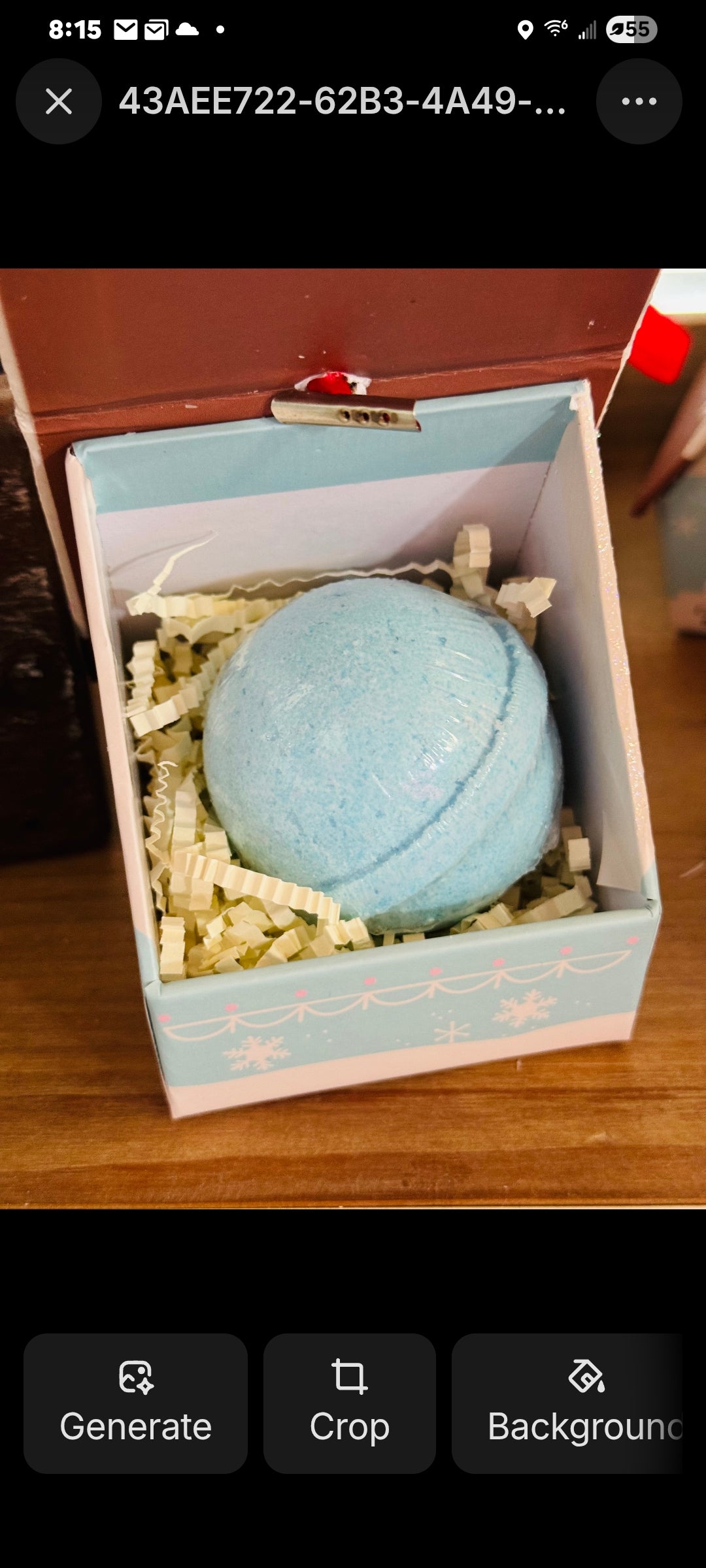 Bath Bomb Christmas Ornament House (BLUE)