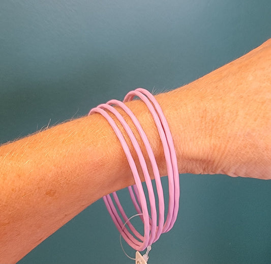 Slim Line Bracelet Stack (Lavender)