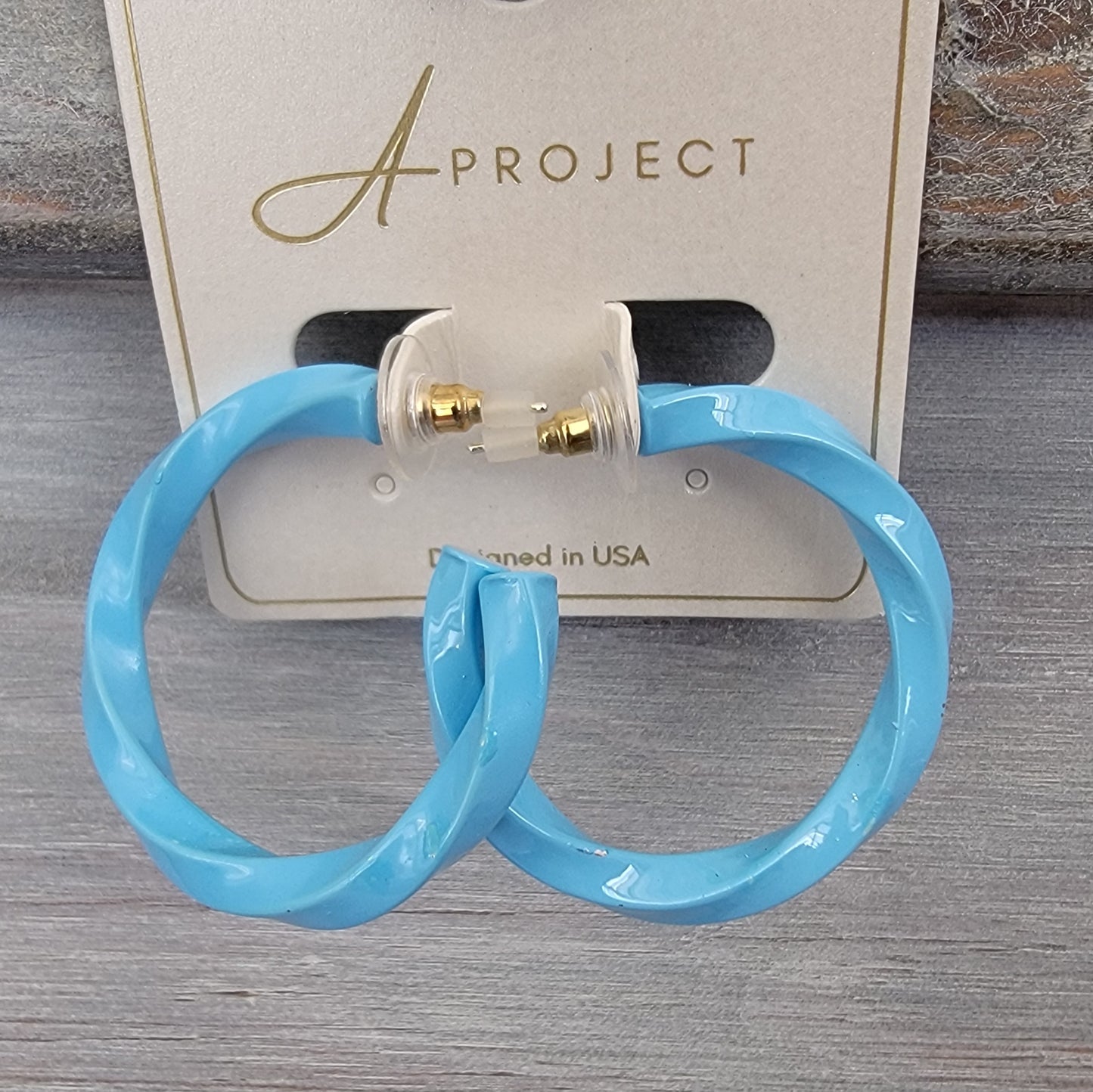 Color Twist hoop ( Blue )