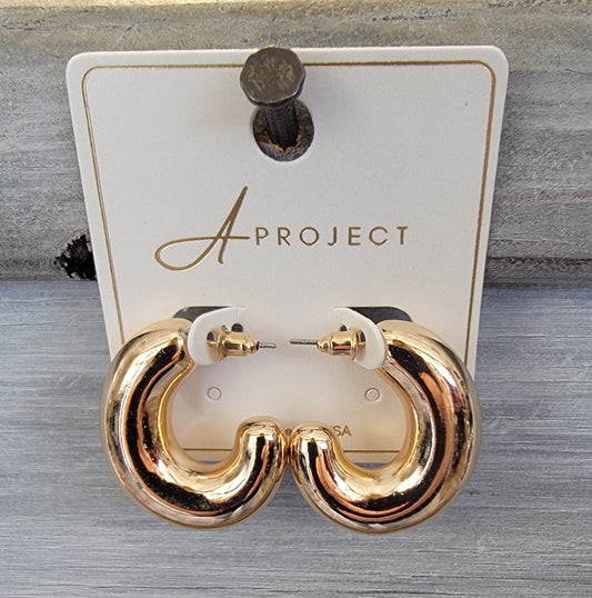 Puffy Elongated Hoop