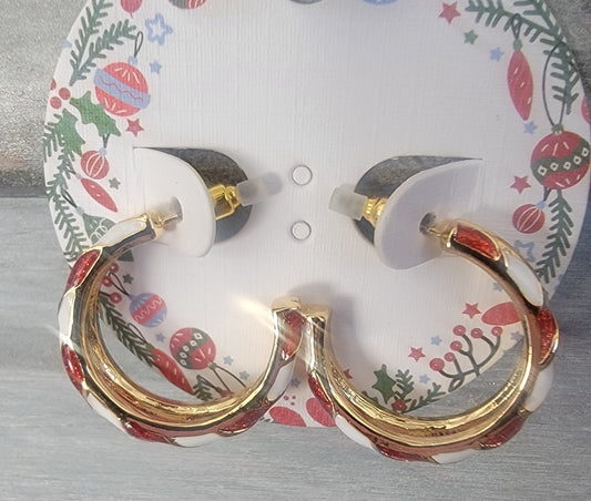 Candy Cane Double Layer Hoop