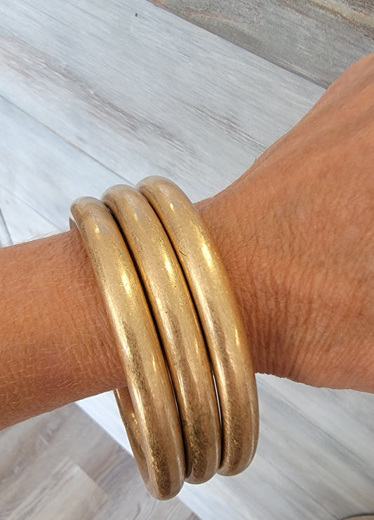 Metallic Bangle Set (GOLD)