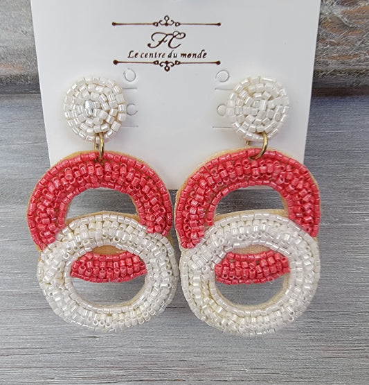 Double Beaded Earrings