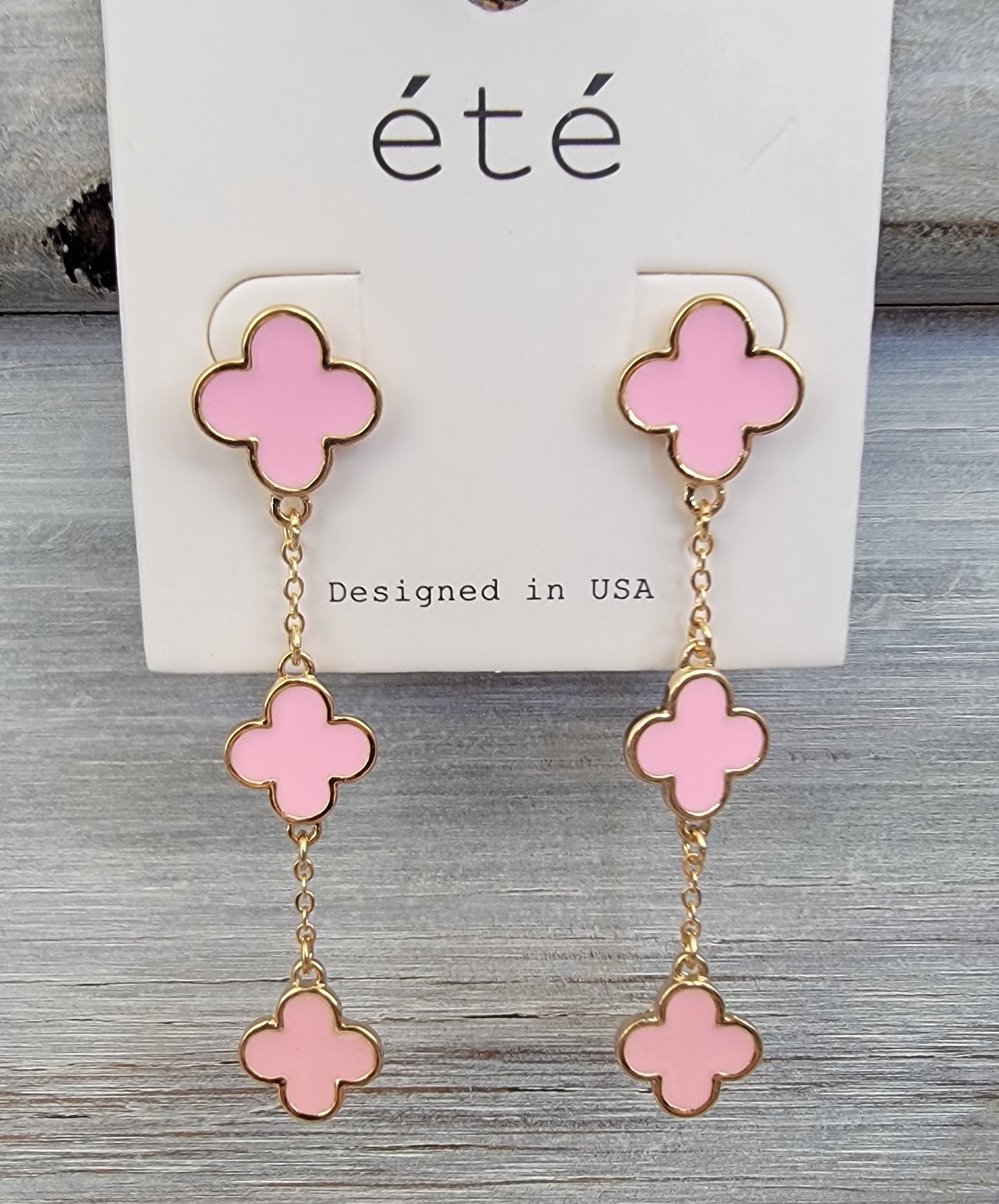 Triple Clover Dangle ( Pink )