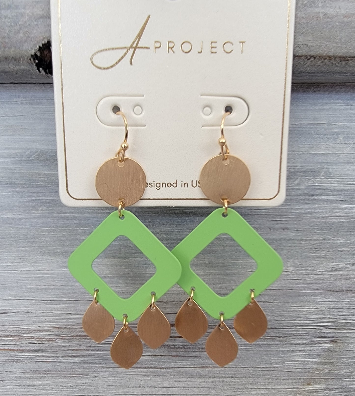 Colorful Disc Dangle ( Green )