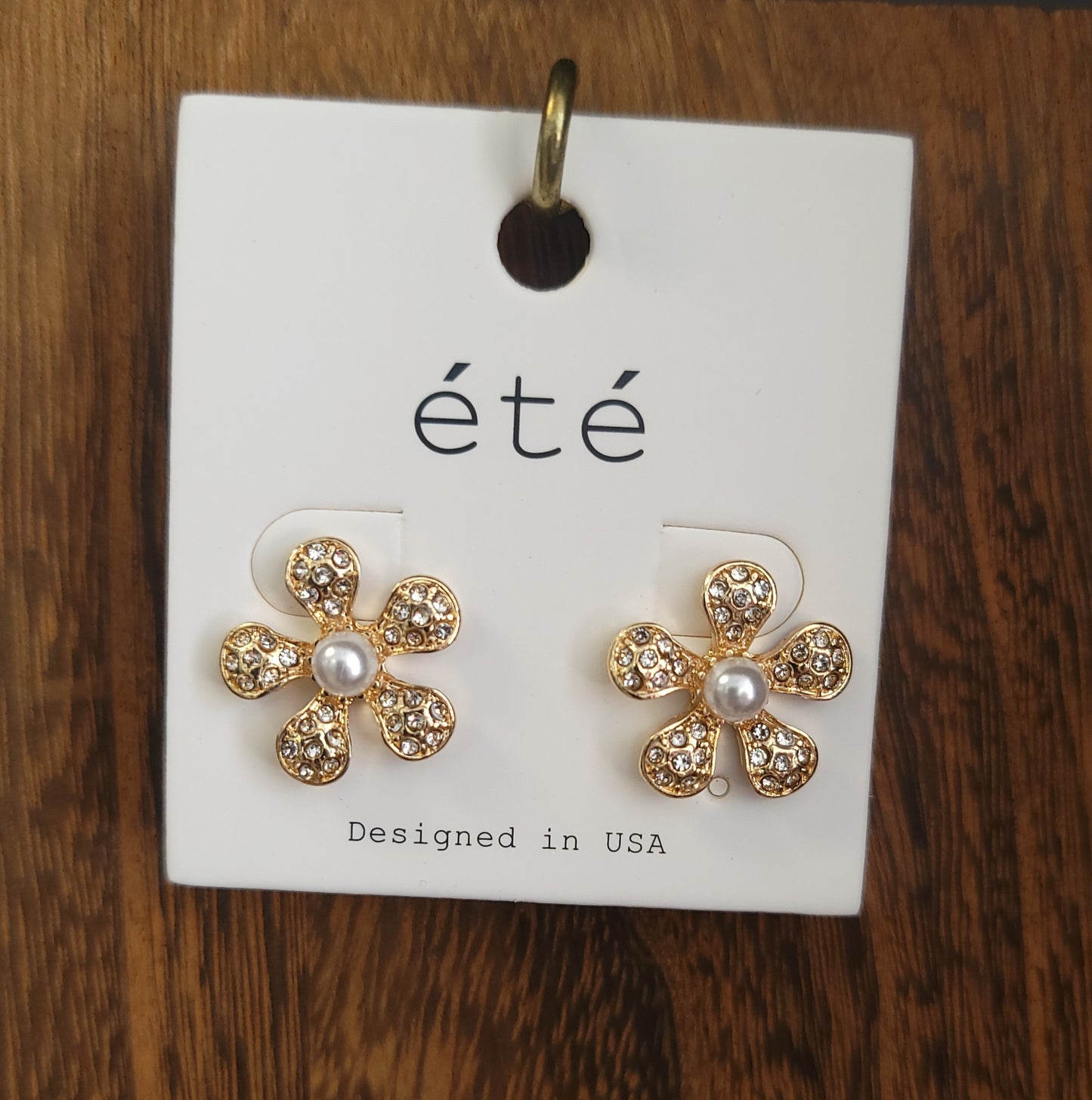 Glam Flower Earrings(GOLD)