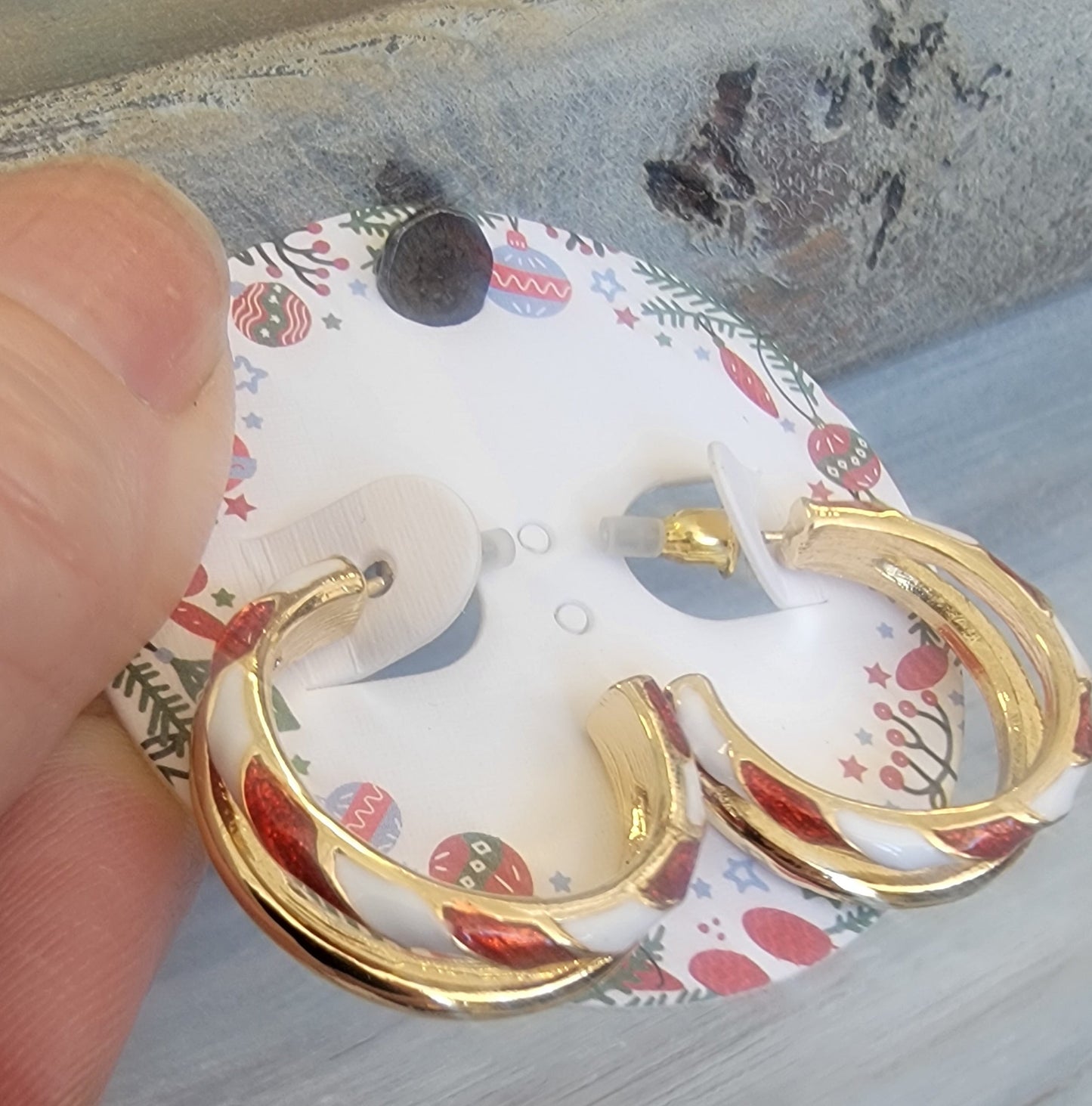 Candy Cane Double Layer Hoop