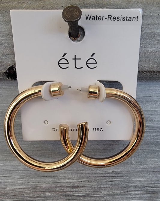 Shiny Medium Hoop