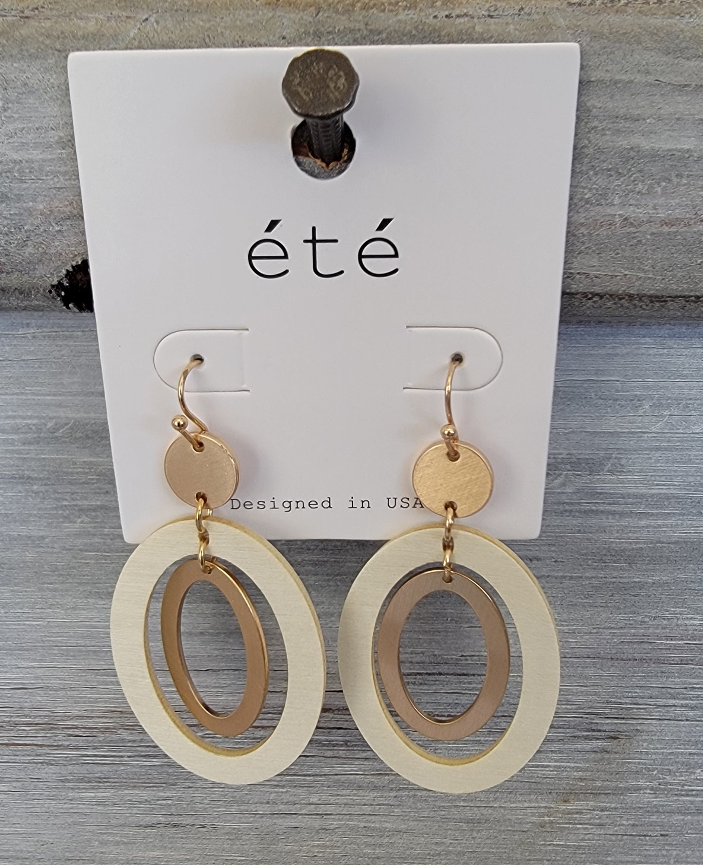 Wood/Metal Mix Dangle