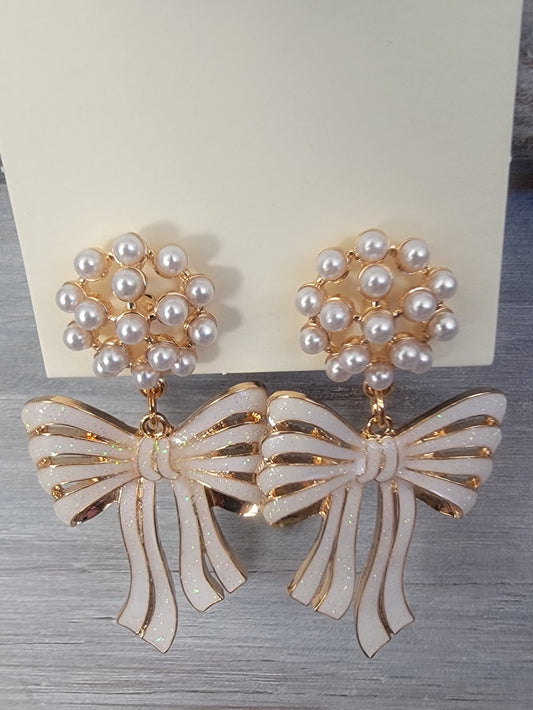 Christmas Bow Earrings