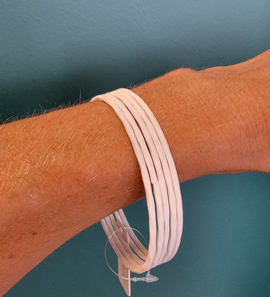 Slim Line Bracelet Stack ( White)