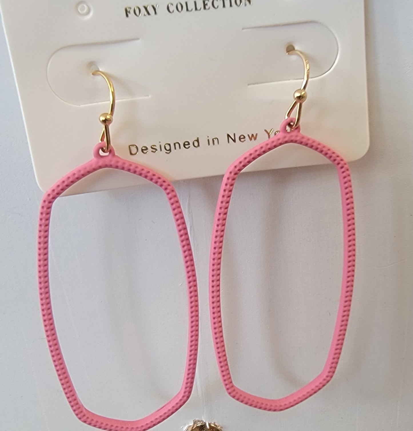 Pastel Wire Earrings(NEON PINK)