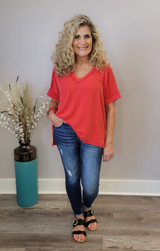 Sunshine & Good Times Top(RED)