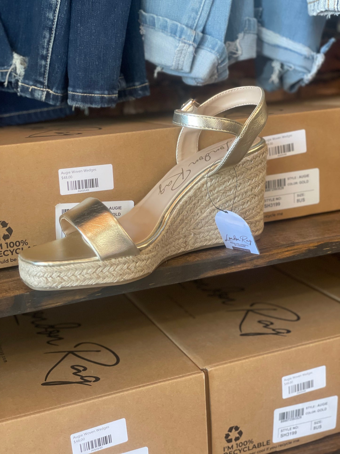 Augie Woven Wedges